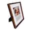 6 Pack: Expressions™ 5" x 7" Walnut Thin Frame with Mat by Studio Décor®